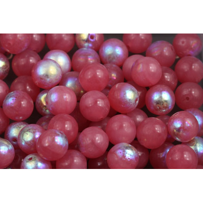Rose Pink 8mm Round Beads 4406 | Rutkovsky Czech Glass Beads