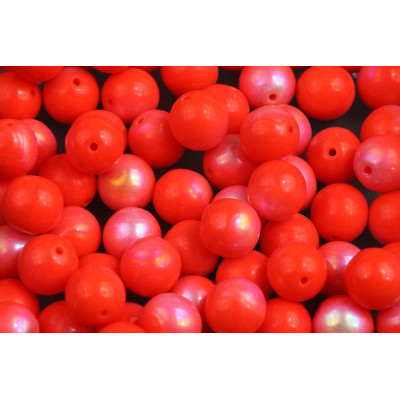 Round Beads 8mm Coral Luster 93400-28701 | Czech Glass