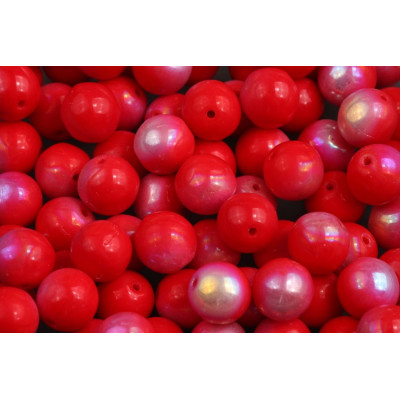 Czech Round Beads 8mm Red 93200-28701 | Rutkovsky Glass
