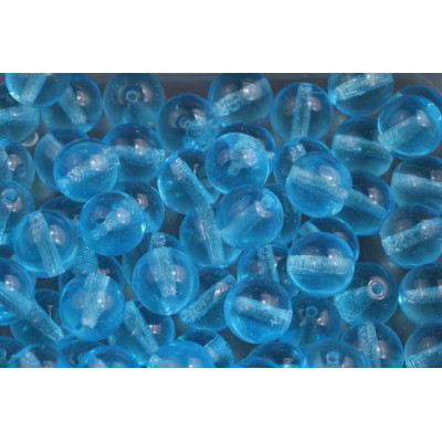 Round Beads 8mm Light Blue 60010 | Perle di vetro ceco