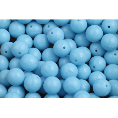 Round Beads 8mm Light Blue 63020 | Tschechische Glasperlen