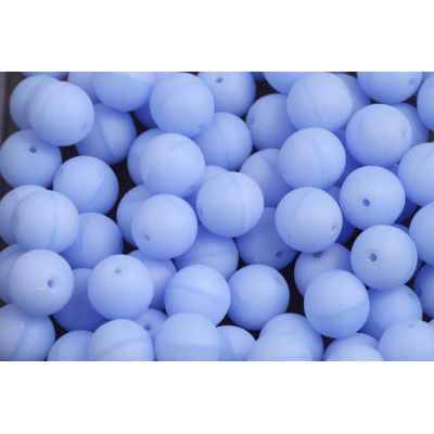 Matte Light Blue Round Beads 8mm 31010-84110 | Rutkovsky Glass