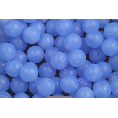 8mm Round Beads Cornflower Blue 31000 | Czech Glass Beads