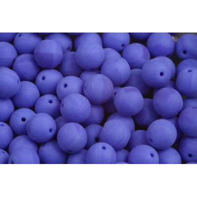 Matte Violet Round Beads 8mm 33050-84110 | Rutkovsky Glas