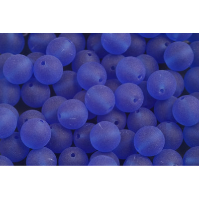 8mm Round Beads Matte Blue 60310-84110 | Czech Glass Rutkovsky