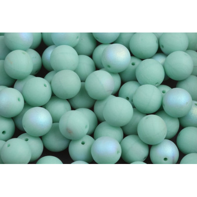 Round Beads 8mm Matte Mint Aqua 63130-84110-28701 | Rutkovsky
