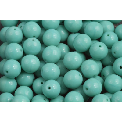 Round Beads 8mm Turquoise 63120 | Czech Glass Beads