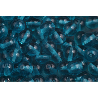 Perle di Vetro Ceco Round 8mm Teal Blue 60110 | Rutkovsky