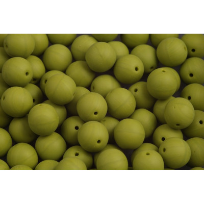 Olive Lime Matte Round Beads 8mm 53410-84110 | Rutkovsky Glass