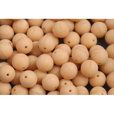 Czech Glass Round Beads 8mm Cream Matte 13020-28701 | Rutkovsky