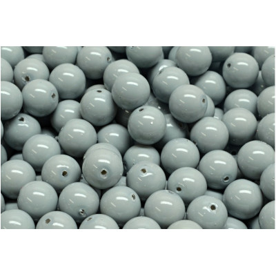 Round Beads 8mm Grey 02010-48455 | Czech Glass Rutkovsky