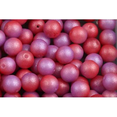Pink Violet Round Beads 8mm 02010-542005 | Rutkovsky Czech Glass