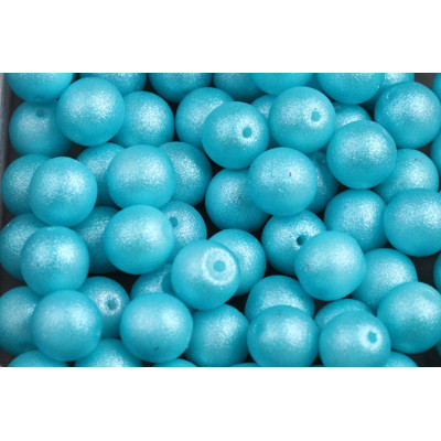 Round Beads Ceche 8mm Turquoise 542001 | Perle di vetro