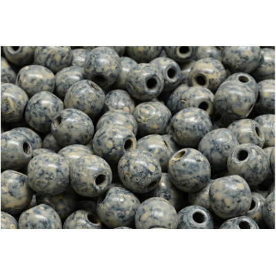 Round Beads 8mm Grey Beige Picasso 23980-86800-33301 | Rutkovsky
