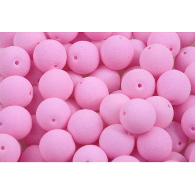 Round Beads 8mm Matte Pastel Pink 92925 | Rutkovsky Czech Glass