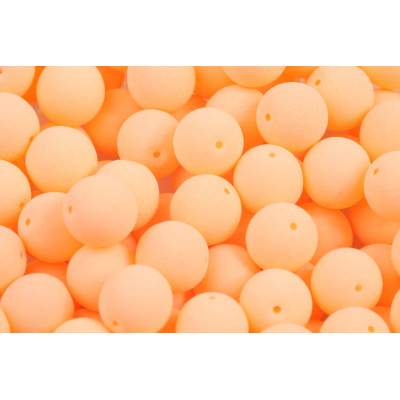 Czech Round Beads 8mm Matte Neon Peach 92922 | Rutkovsky Glass
