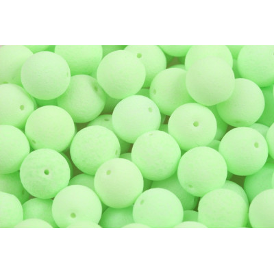 Czech Round Beads 8mm Matte Lime Green 92924 | Glass Beads