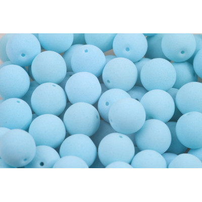 Round Beads 8mm Light Blue Matte 92927 | Czech Glass Beads