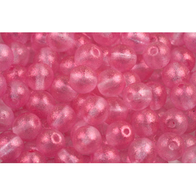 Round Beads 8mm Pink Candy 00030/12602 | Rutkovsky Czech Glass