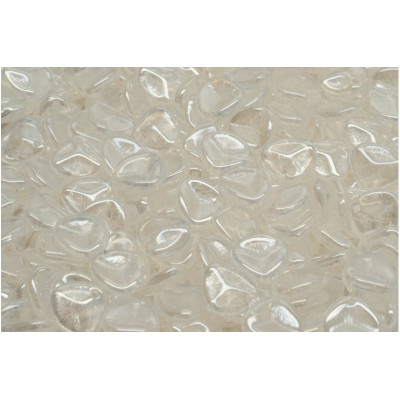 Czech Rose Petal Beads 8x7mm Crystal Luster 00030-21402 | Rutkovsky