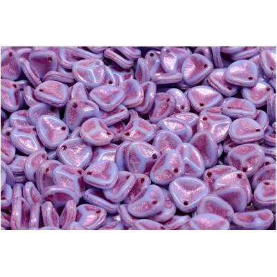 Rose Petal Beads 8x7mm Pink Lilac 07314-54321 | Rutkovsky Glass