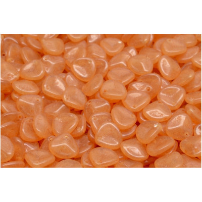 Rose Petal Beads 8x7mm Peach 00030-21080 | Czech Glass Beads