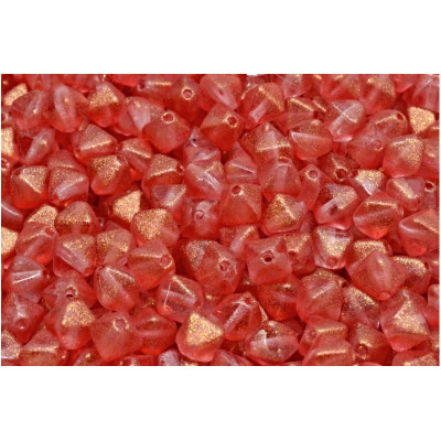 Bicone Beads 6x6mm Peach Gold 00030-542011 | Rutkovsky