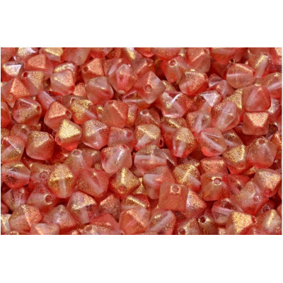 Bicone Beads 6x6mm Peach Gold 00030-542012 | Rutkovsky