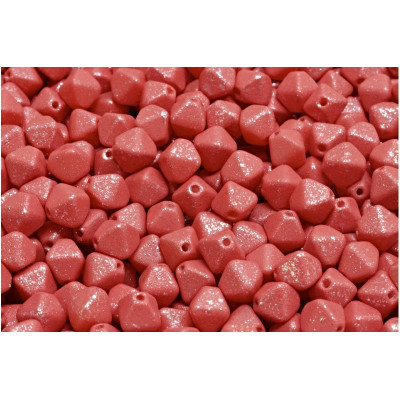 Bicone Beads 6x6mm Coral Red 02010-33010 - m0031