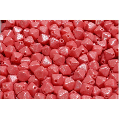 Bicone Beads 6x6mm Coral Pink 33504 | Rutkovsky