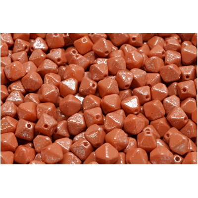 Terracotta Bicone Beads 6x6mm 33507 | Rutkovsky Glass