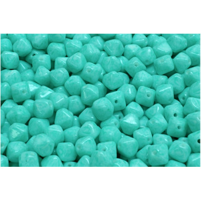 Turquoise Marble Bicone Beads 6x6mm 02020-34309 | Rutkovsky