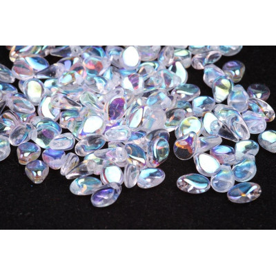 Preciosa Pip Petal Beads 5x7mm Crystal AB 00030/28701 | Czech Glass