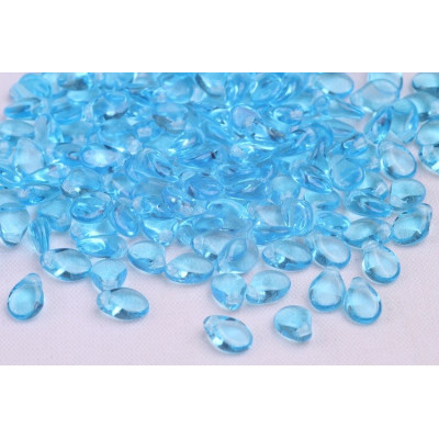 Preciosa Pip Beads 5x7mm Aquamarine Dark 60020 | Czech Glass