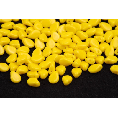 Preciosa Pip Beads 5x7mm Yellow Opaque 83120 | Glass Beads