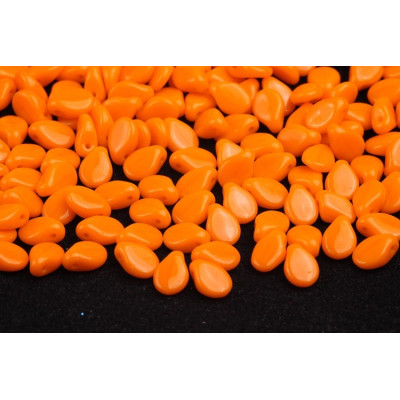 Preciosa Pip Beads 5x7mm Orange Opaque 93120 | Czech Glass
