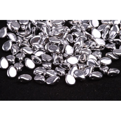 Preciosa Pip Beads 5x7mm Silver Labrador 23980/27000 | Czech Glass