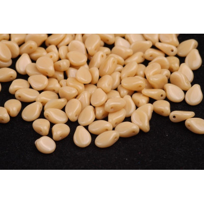 5x7mm Preciosa Pip Beads Beige Opaque 13020 | Czech Glass