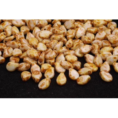 Pip Beads 5x7mm White Alabaster Travertine 86805 | Preciosa