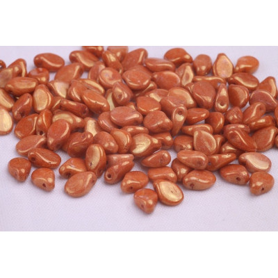 Preciosa Pip Beads 5x7mm Gold Luster 02010/14497 | Czech Glass