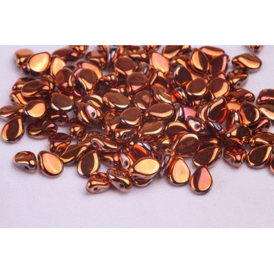 Preciosa Pip Beads 5x7mm Black Opaque Sunset 23980/27133 | Glass