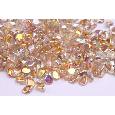 Preciosa Pip Beads 5x7mm Crystal Lemon Rainbow 00030/98534