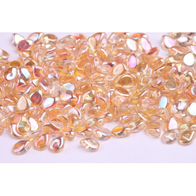 Preciosa Pip par Puca 5x7mm Crystal Yellow Rainbow 00030/98531