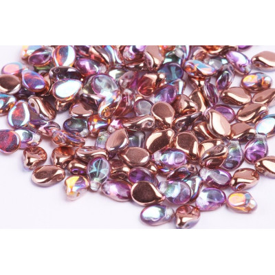 Czech Pip Beads 5x7mm Crystal Copper Rainbow 98533 | Preciosa