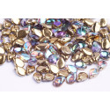 Preciosa Pip Beads 5x7mm Crystal Golden Rainbow 98536 | Czech Glass