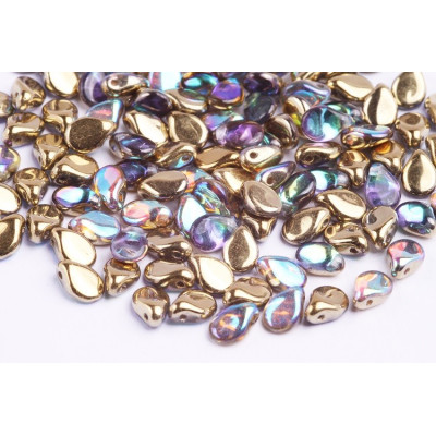 Preciosa Pip Beads 5x7mm Crystal Golden Rainbow 98536 | Czech Glass