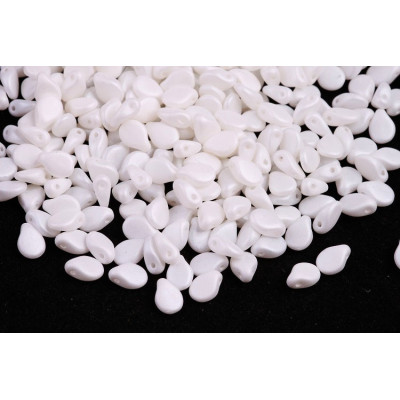 Preciosa Pip Beads 5x7mm Matte White Alabaster 02010/29571