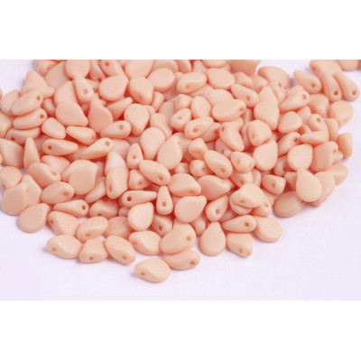 Preciosa Pip Beads 5x7mm Matt Peach Silk 29563 | Czech Glass