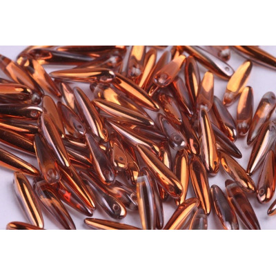 Preciosa Thorn Beads 5x16mm Crystal Sunset 27137 | Czech Glass