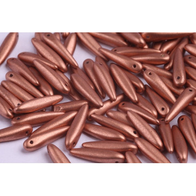 Preciosa Thorn Beads 5x16mm Copper Bronz 00030/01770 | Czech Glass